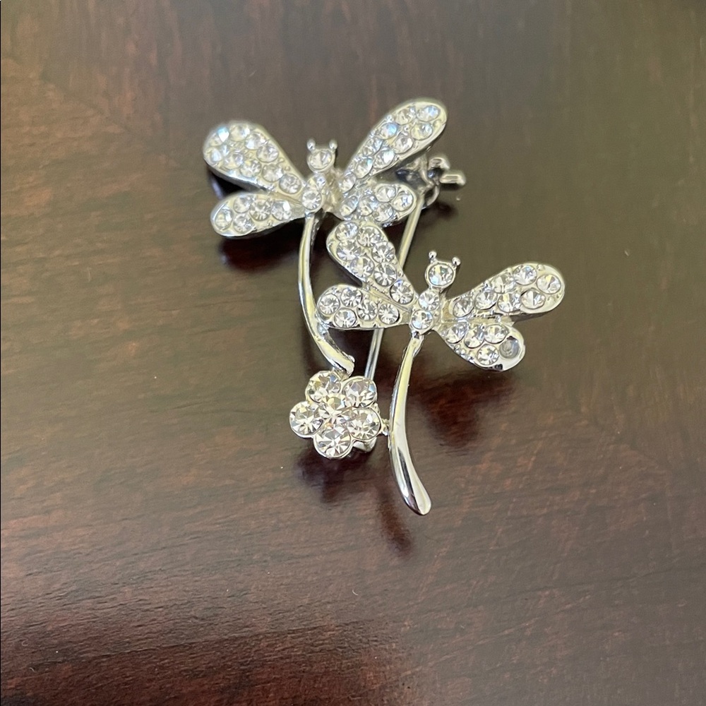 Clio Rhinestone Butterfly Pin